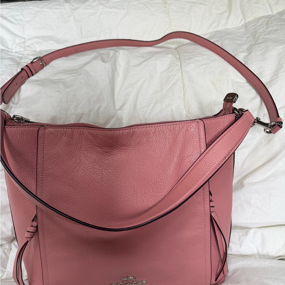 Coach Blush Pink Leather Shoulder Bag